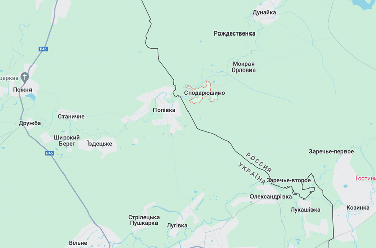 Бєлгородська область, карта Бєлгородської області, БНР