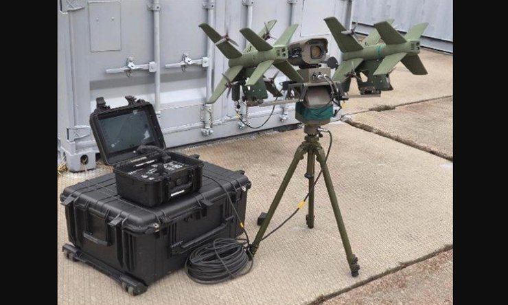 Перехоплювач дронів "Елка" пускова установка