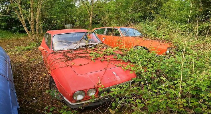 заброшенные авто, Reliant Scimitar, универсал Reliant Scimitar, ретроавто, Reliant Scimitar, ретроавто