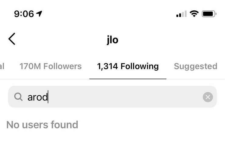 Дженніфер Лопес, Instagram, підписка