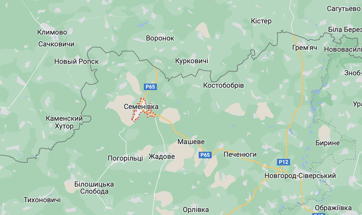 насінинка на карті, насінинка чернігівська область