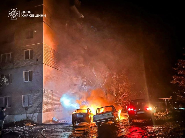 Наслідки нічного удару ЗС РФ у Балаклії 17 листопада