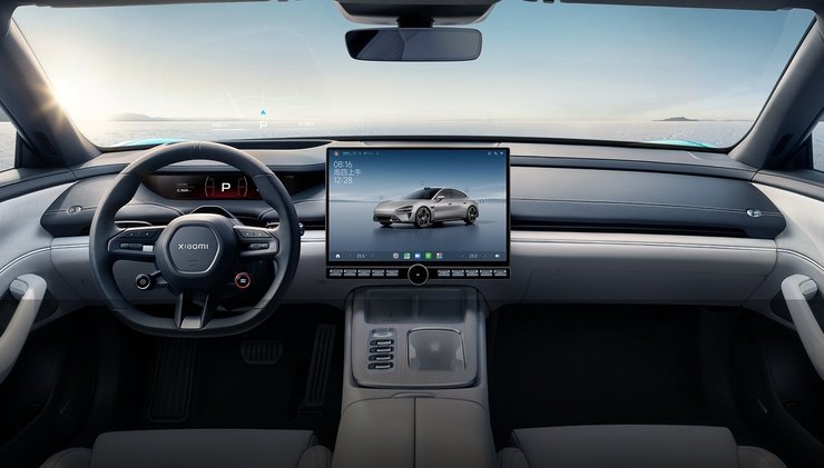 салон Xiaomi SU7, новий Xiaomi SU7, електромобіль Xiaomi, автомобіль Xiaomi