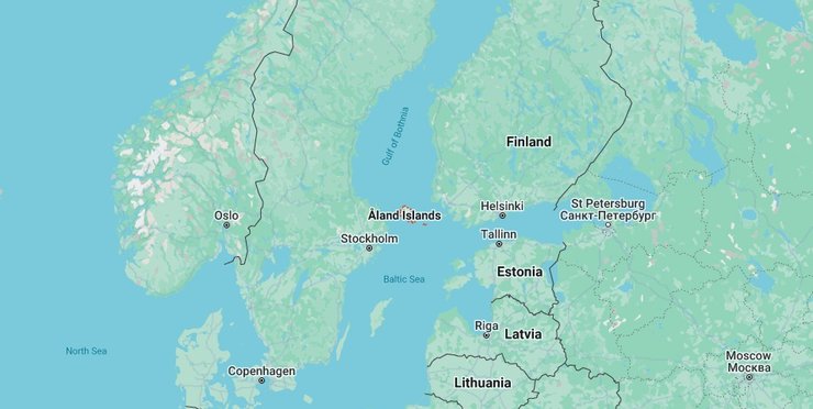 Аландські острови, протест біля російського консульства