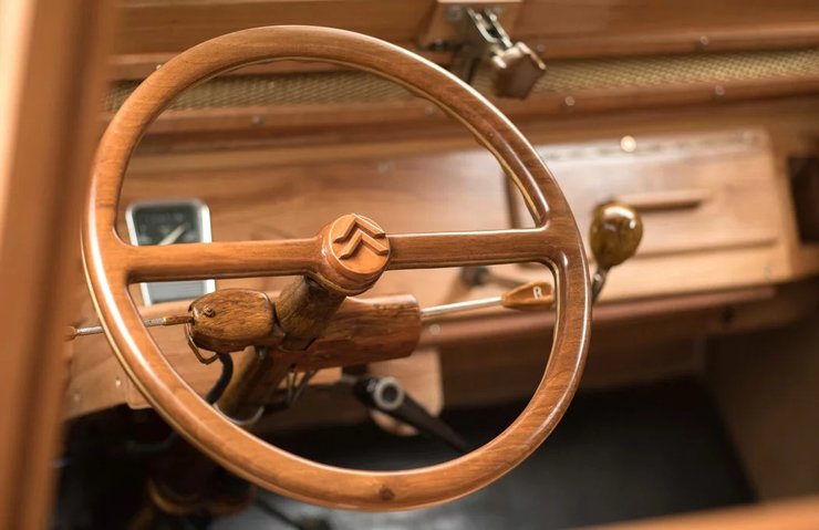 салон ситроен 2св, Citroen 2CV, Citroen 2CV 1955, деревянное авто, самодельное авто