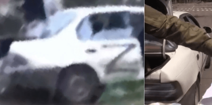 Автомобиль с Z, белая машина зет символ,