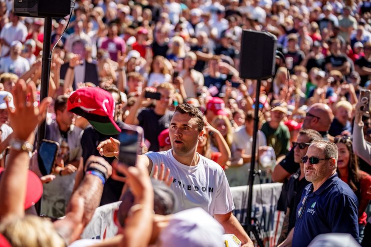 Чарли Кирк незадолго до убийства