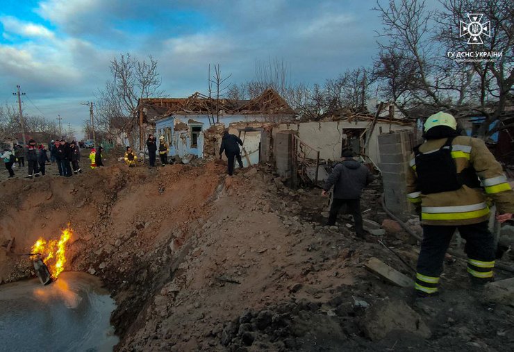 Последствия обстрела Николаева 7 февраля