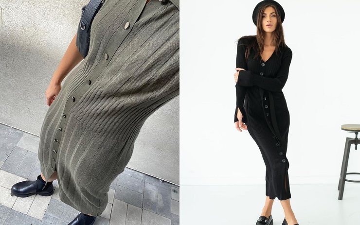 тренды осени 2021, трикотажное платье, модные тренды, ключевые тренды, тренды сезона, тренды осени