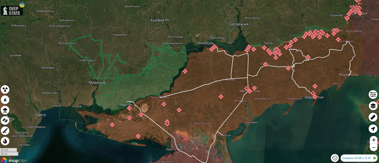 карта, Мелитопольское направление
