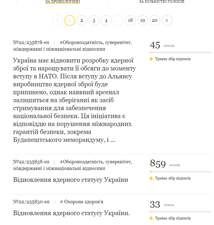 Ядерное государство, ядерное оружие, петиция