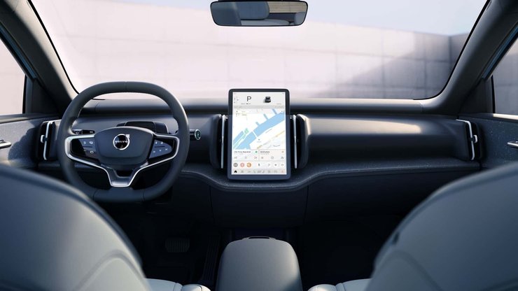 Салон Volvo EX30 Volvo EX30, Volvo EX30 2024, новый Volvo EX30, кроссовер Volvo, электромобиль Volvo