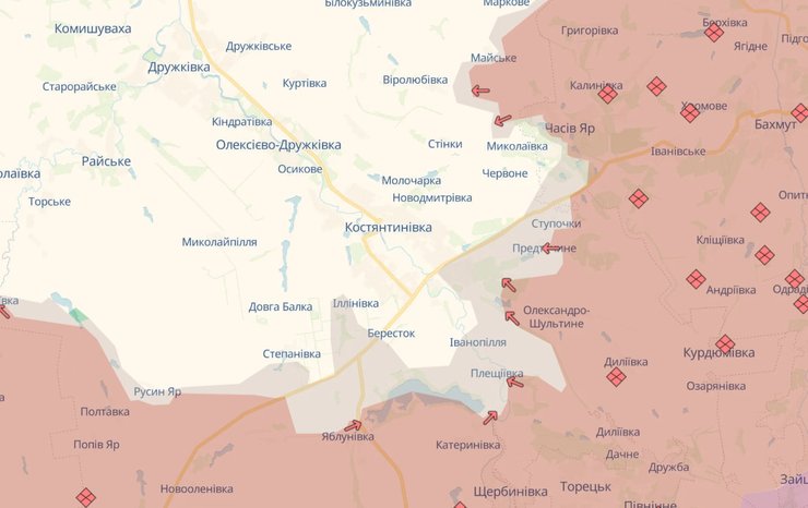 Ситуація біля Костянтинівки