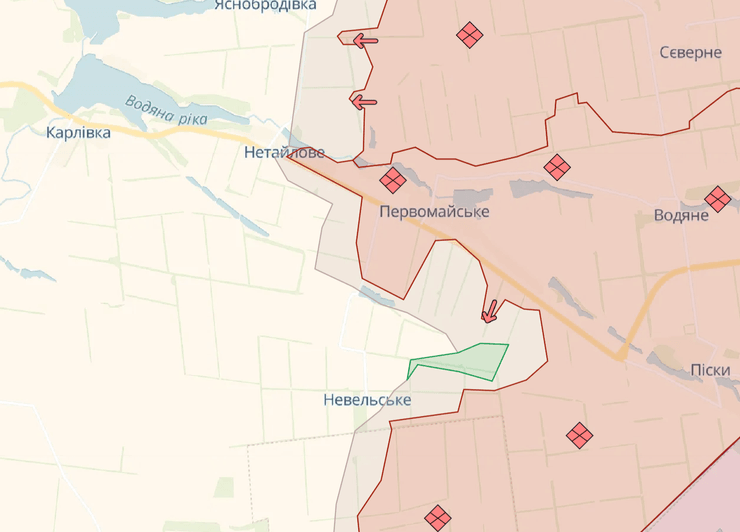 Ситуация на фронте, карта