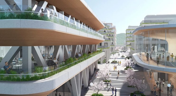 тканый город япония