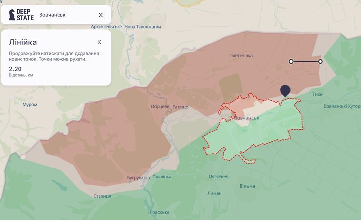 Бої на сході, Харківський напрямок, Вовчанськ, Тихе, 7 вересня, крата, DeepState