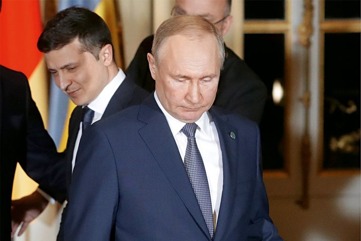 Путин, Зеленский, саммит в Париже, мирные переговоры, фото