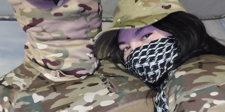 Россиянка воюет в рядах оккупационной группировки ВС РФ вместе с мужем