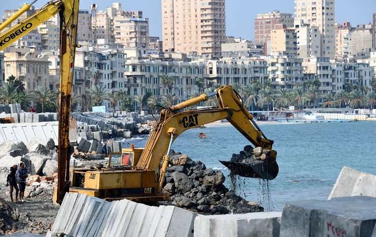 плотина, Египет, Александрия, глобальное потепление, фото