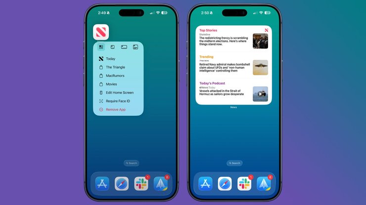 ios додаток віджет робочий стіл