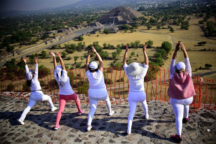 фото, Теотиуакан, Мексика, праздник весеннего равноденствия