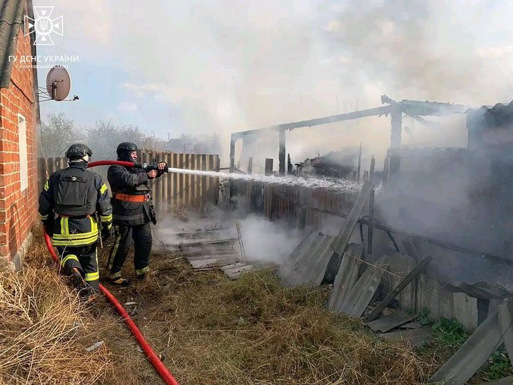 Вовчанськ, пожежа, ракетний удар