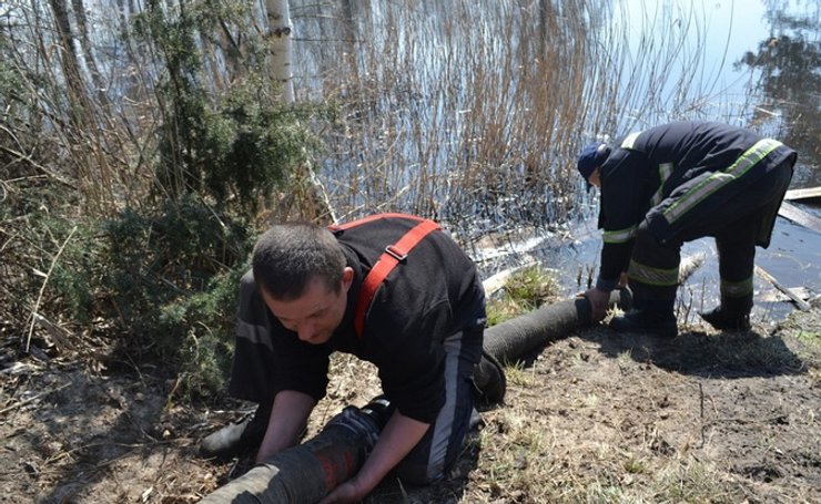 Чернобыльская зона, пожар