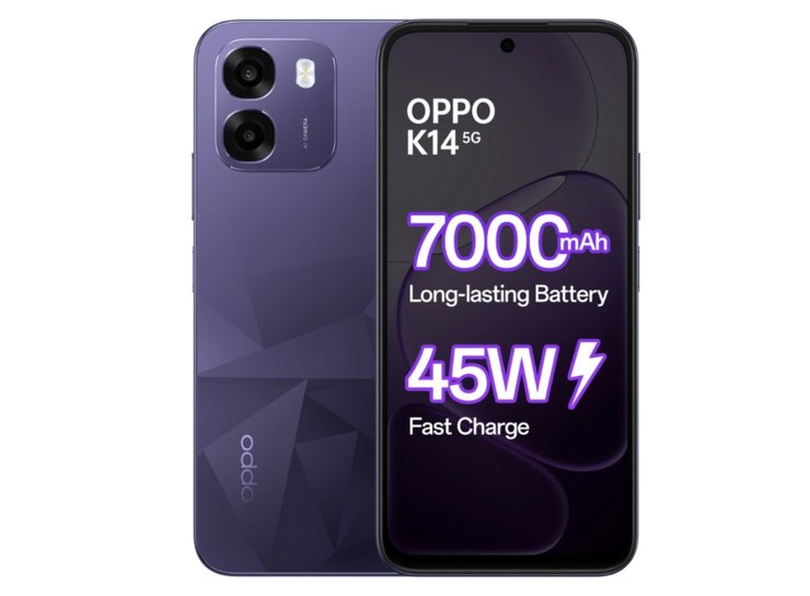 OPPO K14 5G смартфон із великою батареєю