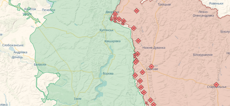 купянское направление, карта боев, deepstate