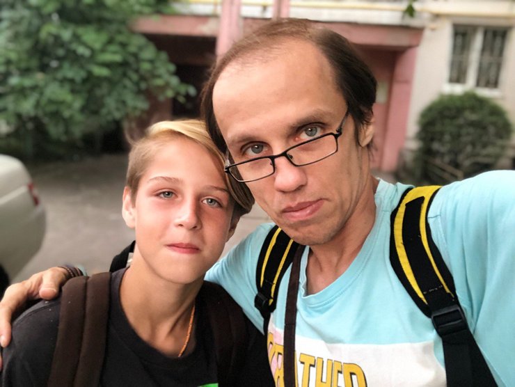 Максим із дядьком Євгеном Клібановським