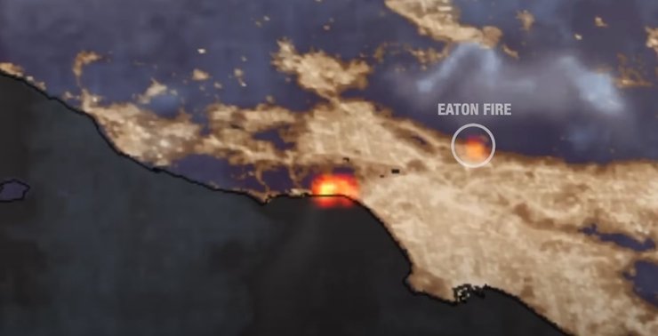 Пожар в Лос-Анджелесе