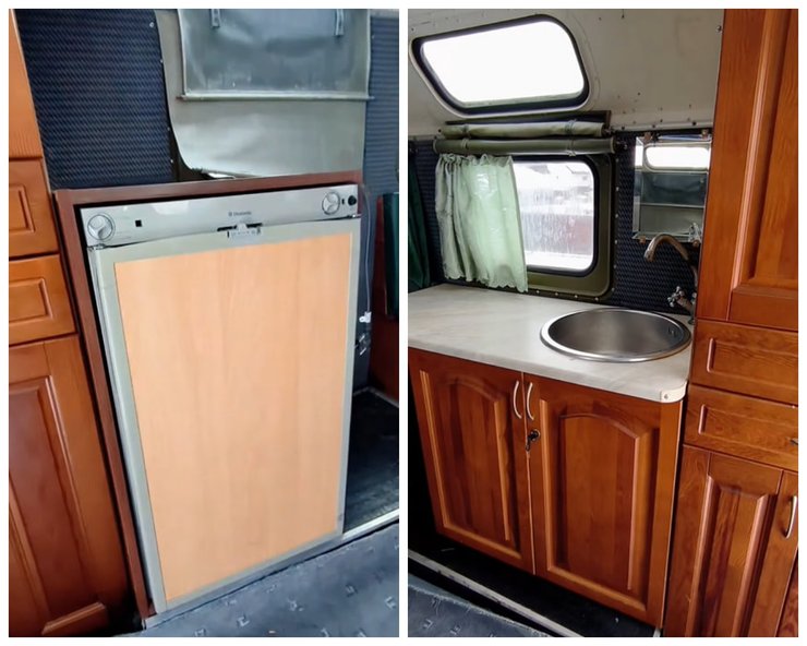 будинок на колесах кухня