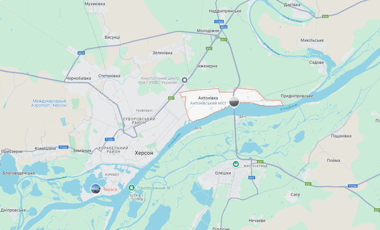 Антоновка карта