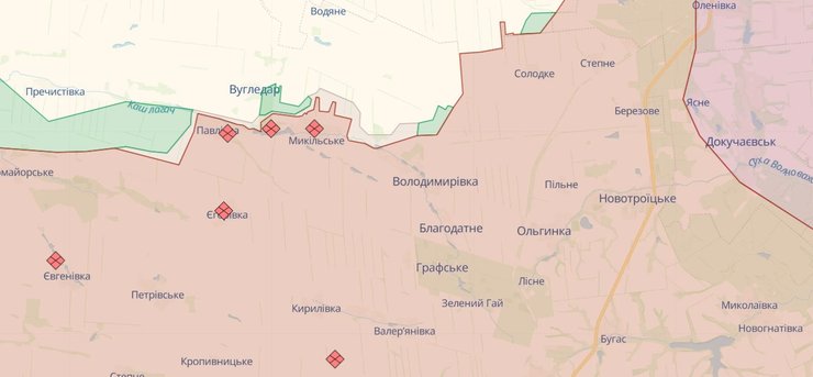 Карта боевых действий