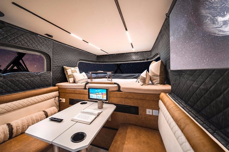 салон Maxus Explorer, пикап Maxus, автодом Maxus, дом на колесах, пикап Maxus, дом на колесах