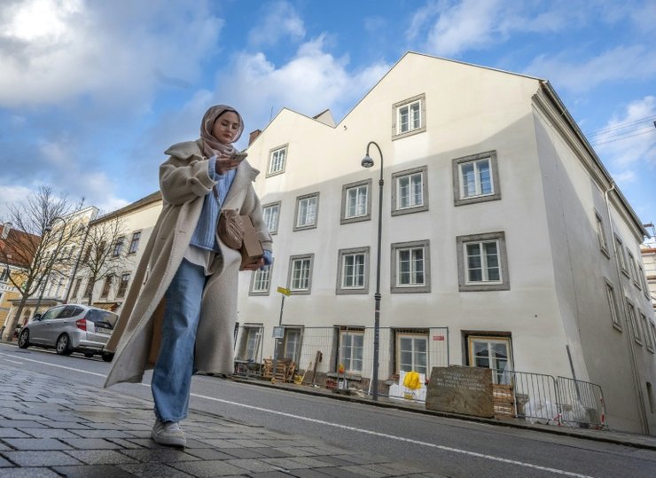 дом гитлера авcтрия дом гитлера