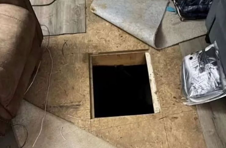В яме под фургоном правоохранители нашли опасного преступника, мужчина жил в подземелье под фургоном