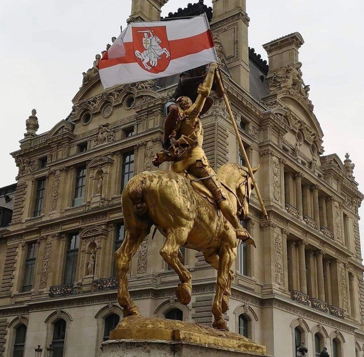 жанна дарк, париж, памятник, беларусы