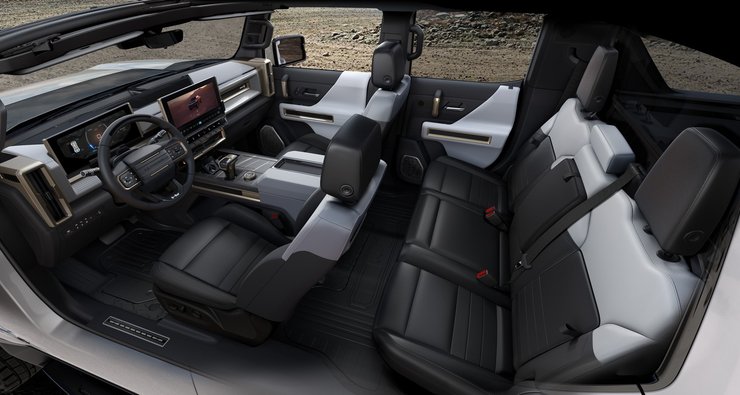 Салон Hummer EV, GMC Hummer EV, електричний Hummer, пікап GMC Hummer, електромобіль GMC Hummer