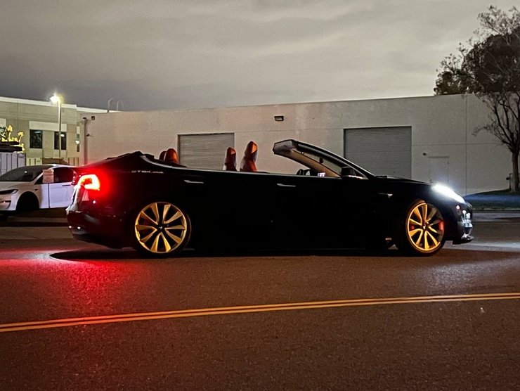 кабріолет тесла, Tesla model 3 cabrio, Tesla model 3, тюнінг Tesla, електромобіль Tesla