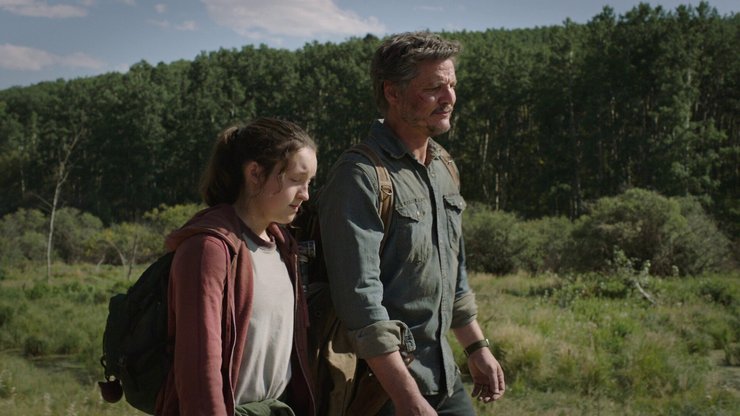 Кадр из 2 серии "Одни из нас": Джоэл и Элли