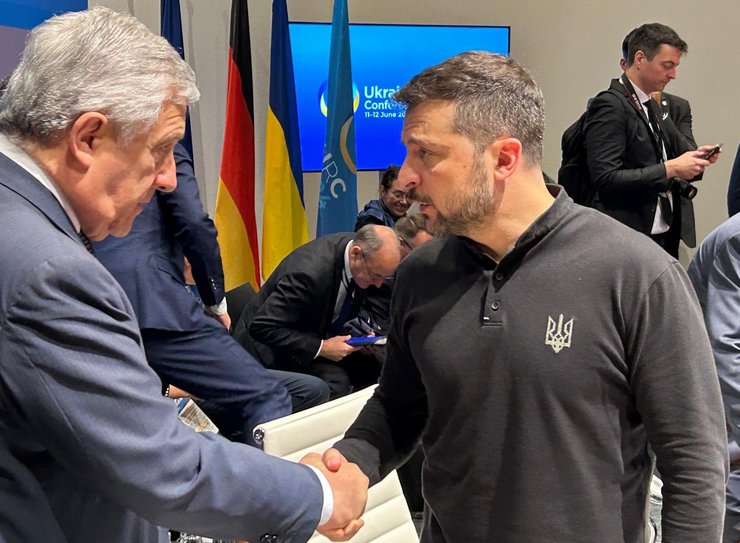 Антоніо Таяні та Володимир Зеленський