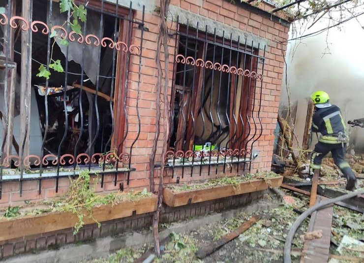 Последствия обстрела Кропивницкого