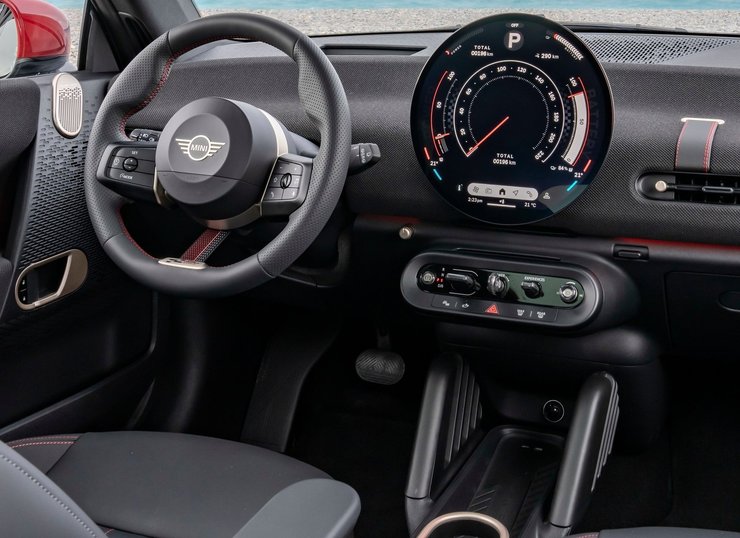 салон Mini Cooper SE, Mini Cooper SE JCW, Mini Cooper SE, Mini JCW, электромобиль Mini