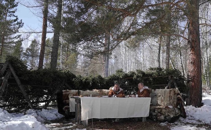 Владимир Путин, Сергей Шойгу, Сибирь, Вездеход, Зима, Кремль