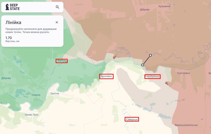 ВС РФ продвинулись под Серебрянкой и идут на Северск до 25 сентября