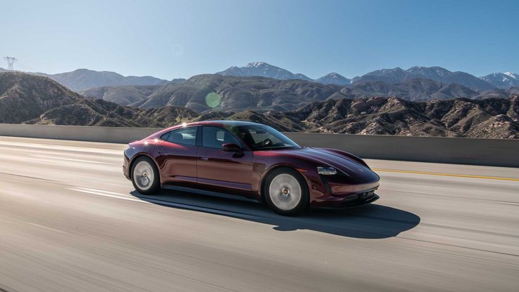 Porsche Taycan 2022, новый Porsche Taycan, Porsche Taycan, электромобиль Porsche Taycan, запас хода Porsche Taycan