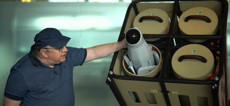 Контейнер, где размещаются беспилотники "Ланцет"