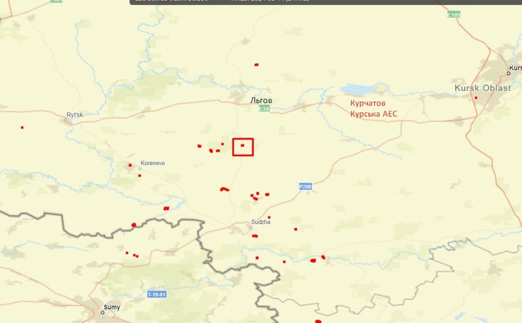 Прорыв в Курской области, Льгов, Минобороны РФ, 14 августа, пожары, NASA, FIRMS