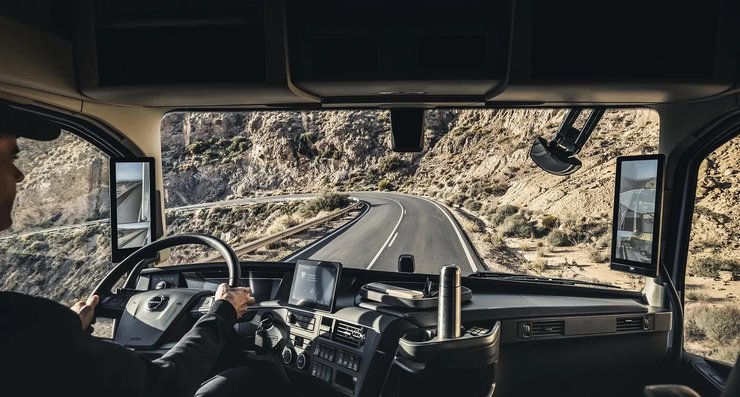 салон Volvo FH Electric, новый Volvo FH Electric, грузовик Volvo, электромобиль Volvo, электромобиль Volvo